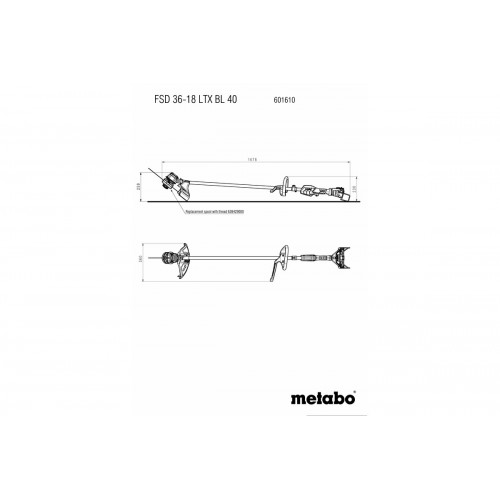 Akumulátorový krovinorez METABO FSD 36-18 LTX BL 40 (bez batérie a nabíjačky)