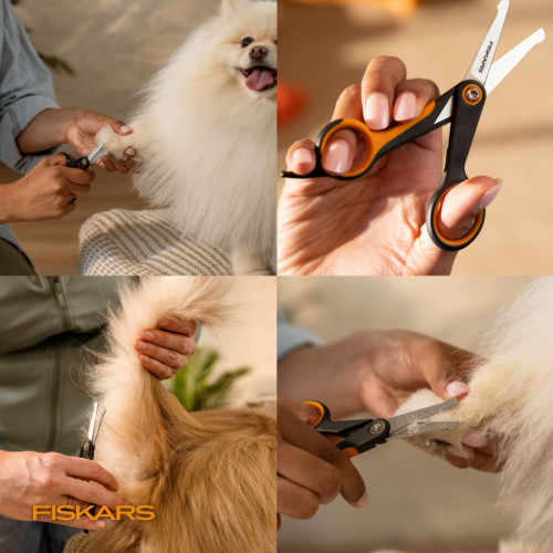 Nožnice na detailné strihanie psov a mačiek Fiskars Pet Care