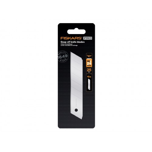 Náhradné brity pre odlamovací nôž FISKARS CarbonMax 25 mm, 10 ks