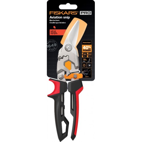 Prevodové nožnice na plech FISKARS PowerGear, ľavé