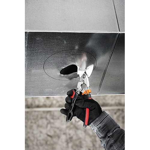 Prevodové nožnice na plech FISKARS PowerGear, offsetové ľavé