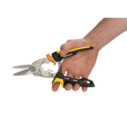 Prevodové nožnice na plech FISKARS PowerGear, priame