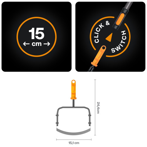 Škrabka na burinu Fiskars OneClick Škrabka na burinu Fiskars OneClick