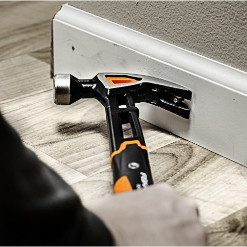 Tesárske kladivo M 16oz/13,5" FISKARS HARDWARE, zahnuté čeľuste