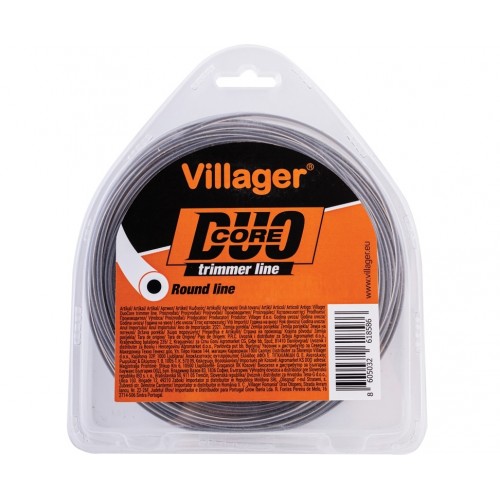 Guľatý silón do krovinorezu 2,0 mm x 15 m VILLAGER duo core
