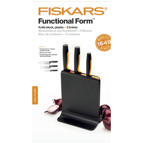 Plastový blok s 3 nožmi FISKARS Functional Form