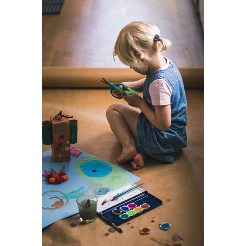 Detské nožnice so zaoblenou špičkou FISKARS, 13 cm, tyrkysové