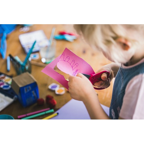 Detské nožnice so zaoblenou špičkou FISKARS, 13 cm, ružové