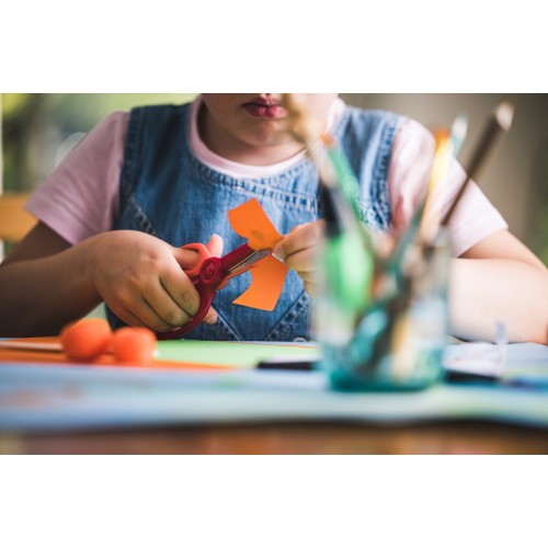 Tréningové detské nožnice FISKARS, červené