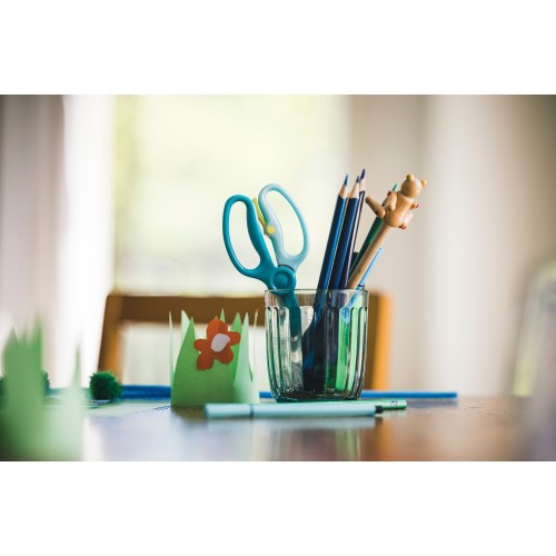 Tréningové detské nožnice FISKARS, tyrkysové