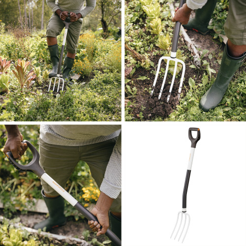 Ľahké rýľovacie vidly FISKARS White