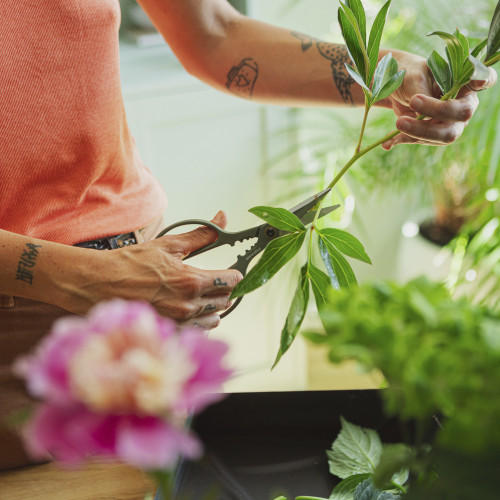 Sada nožníc s puzdrami FISKARS Plant Care, 3 ks