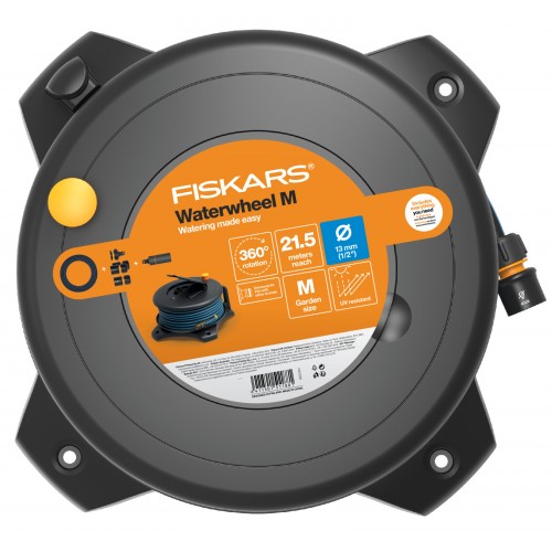 Bubon s hadicou Solid FISKARS M, 13 mm (1/2"),  dosah 21,5 m