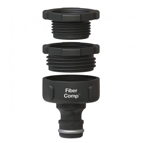 Spojka ku kohútiku FISKARS FiberComp, multi G1/2", G3/4", G1" (21 mm, 26,5 mm, 33,3 mm)