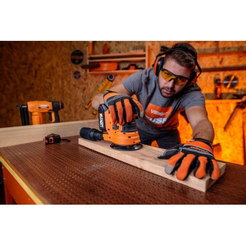 Akumulátorová excentrická brúska VILLAGER FUSE VLN 7220 (bez batérie a nabíjačky)