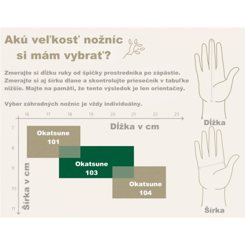 Profesionálne záhradné nožnice Okatsune 104