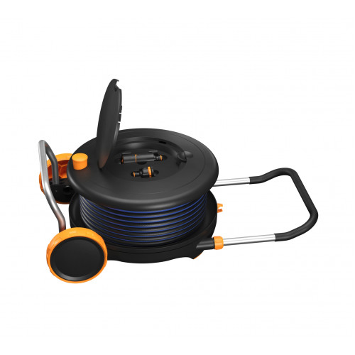 Vozík s bubnom a hadicou FISKARS M, 13 mm (1/2"), dosah 21,5 m