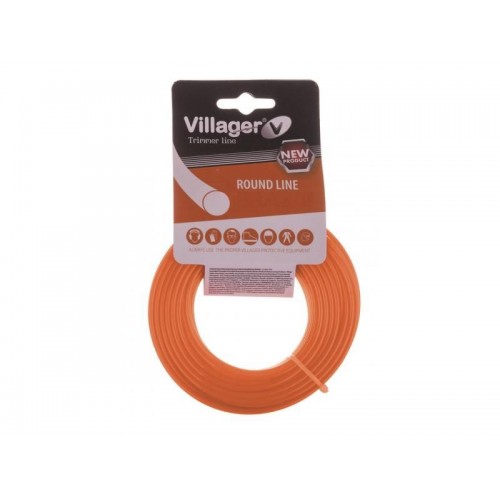 Guľatý silón do krovinorezu 2,0 mm x 15 m VILLAGER